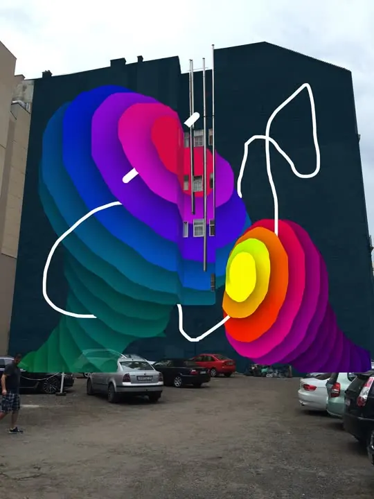 Unrealised facade concept for the festival, Budapest, Hungary, 2016