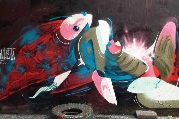 Faces, birds and layers, 2013