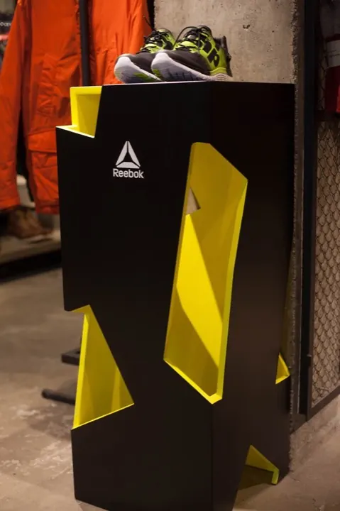 Reebok Z Pump presentation stand, 2015