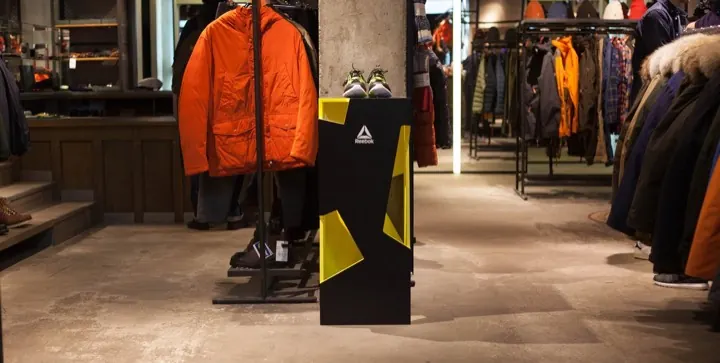 Reebok Z Pump presentation stand, 2015