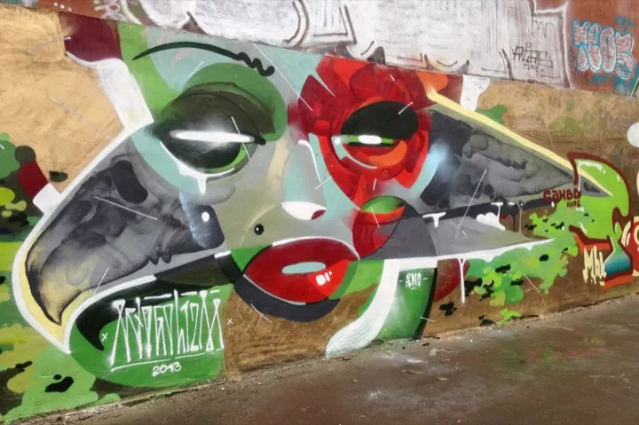Faces, birds and layers, 2013