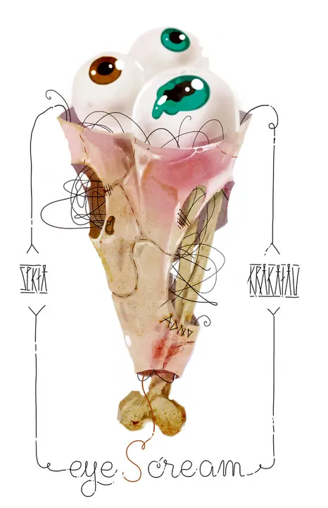 Eye Scream, print for SEKTA, 2012